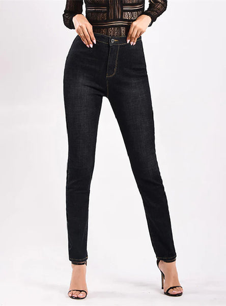 WOMEN HIGH WAIST SLIM-FIT JEANS