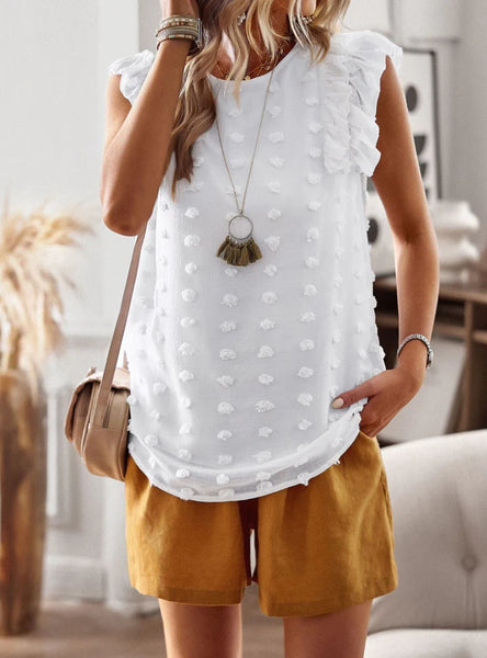 WOMEN RUFFLED SHIRT TOP
