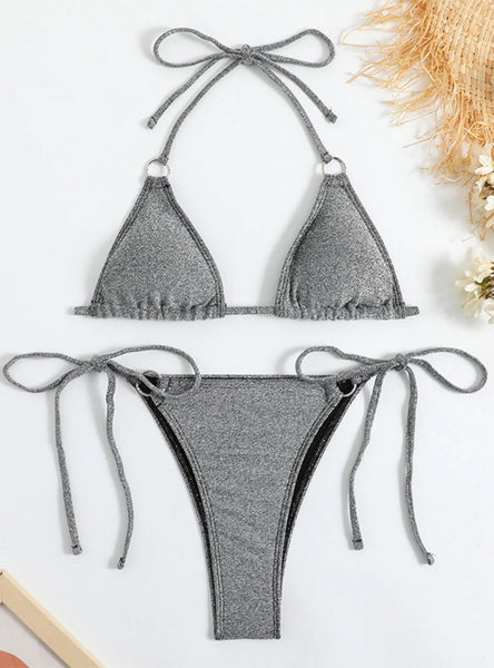 WOMEN SEXY GRAY SWIMSUIT BIKINI