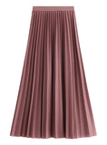 HIGH WAIST THIN BODY PLEATED SKIRT