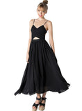 MAXI DRESS SLEEVELESS OFF SHOULDER FEMALE A-LINE DRESS