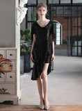 WOMEN V-NECK PARTY GOWN