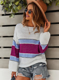 LONG SLEEVE STITCHING SWEATER
