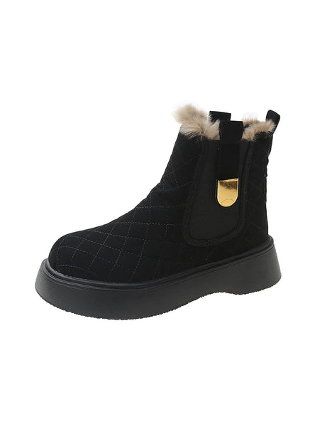 PILE-PADDED COTTON SHOES SNOW BOOTS