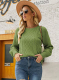 LONG-SLEEVED ROUND NECK SWEATER