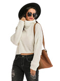 LONG SLEEVE TURTLENECK KNITTED SWEATER