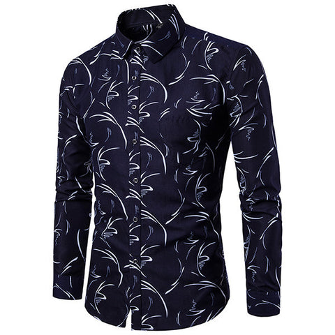 Designer Shirts for Men Stylish Chest Pocket Printing Button Up 