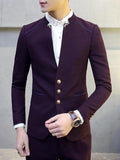  Formal  Men's Two Pieces Suits with Single-breasted
