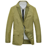 Fit Blazers for Men Stylish Business Suits Solid Color 