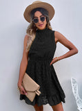 Chiffon Lace Jacquard Dress