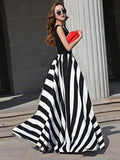 Split-joint Sleeveless Evening Dress