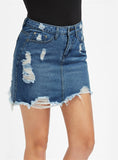 Pencil Skirt Blue Denim Women Sexy Casual Mini Summer Skirts 