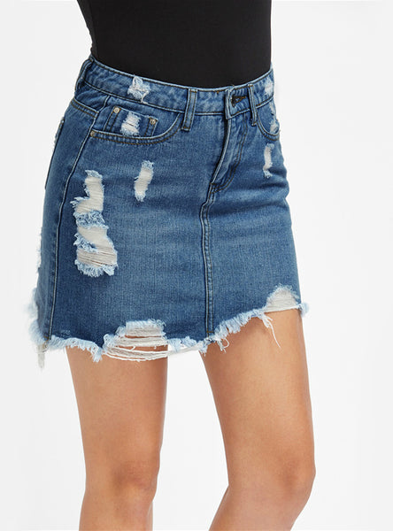 Pencil Skirt Blue Denim Women Sexy Casual Mini Summer Skirts 