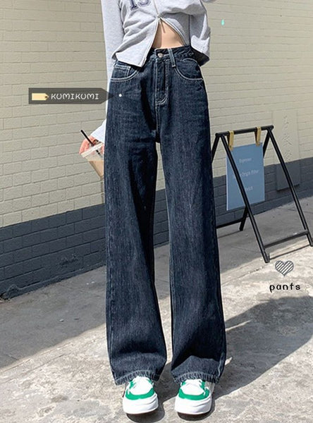 Retro High Waist and Slim Joker Straight Pants