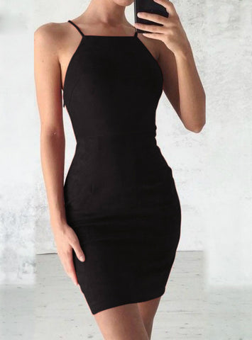 2018 Sleeveless Slim Bodycon Club Wear Dresses