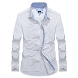 Thin Cotton Work Shirts for Men Autumn Long Sleeve Outdoor Loose 