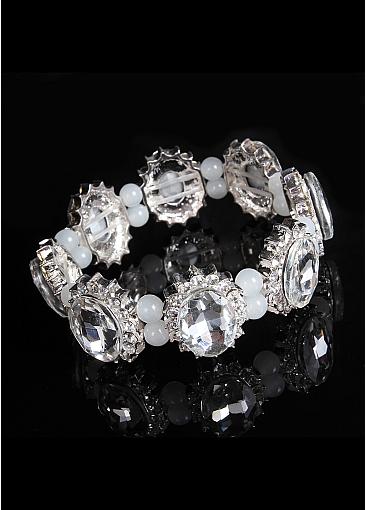 Pretty Bracelets With Rhinestones Elegant Alloy