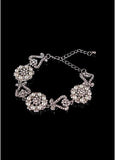 Stylish Bracelets With Rhinestones & Pearls Glamorous Alloy 