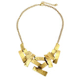 Chain Overgild Alloy Irregular Necklace Emerald Twisted Singapore 
