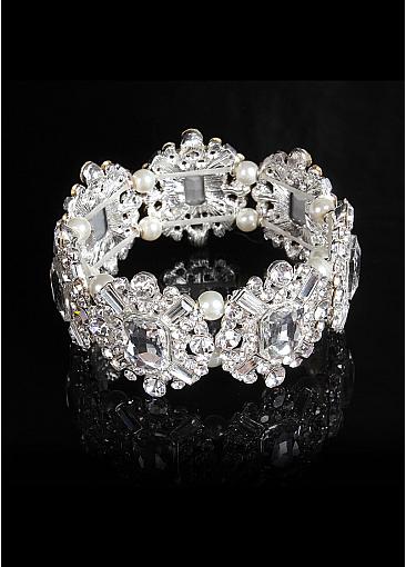 Bracelets With Rhinestones Elegant Alloy 