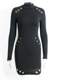 Sexy Hollow Out Cotton Bodycon Dress