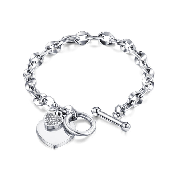 Love Stainless Steel Jewelry Titanium Bracelet