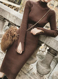 Lurex Bodycon Dresses With Belt Skinny Knitted Dress