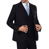 Three Pieces Casual Slim Blazers for Men Gentleman Wedding Formal 