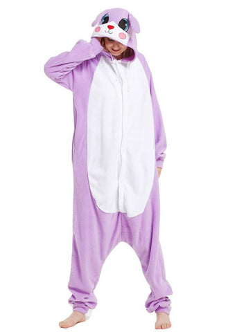 PURPLE RABBIT ANIMAL PAJAMA KIGURUMI CARTOON 