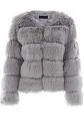 Fluffy Faux Fur Coat Women Short Furry Fake Fur