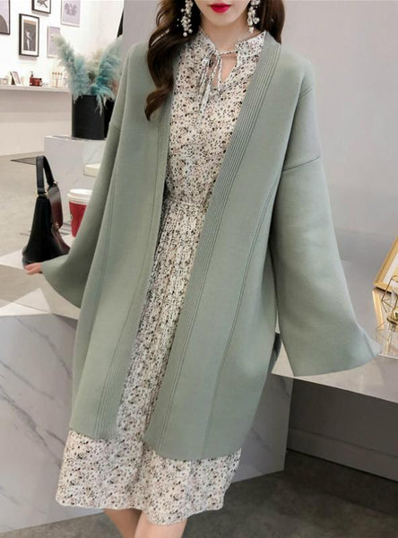 Turtleneck Ribbed Long Sleeve Knit Sweater Dress