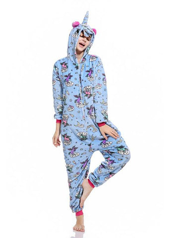 WOMEN UNICORN KIGURUMI ONESIE ZIPPER DESIGN ANIMAL