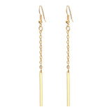 Cheap Gold One Pendant Earrings