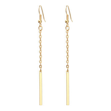 Cheap Gold One Pendant Earrings