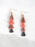 Cheap Fade Tassel Earrings GREY