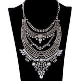  Beatiful Shining Crystal Inlaid Alloy Necklace