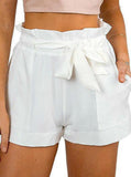 Casual Shorts High Waist Short Beach Bow Shorts