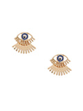 Hot Sale Golden Eye-shaped Stud Earrings
