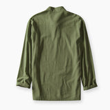 Stand Collar T-Shirts Cotton Breathable Stripe Long Sleeve Soft Classic Tops