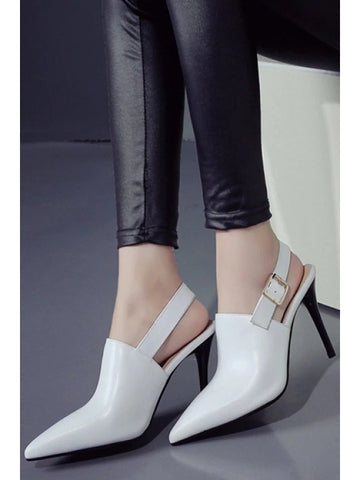 Pretty Slingback Pointed Toe Stiletto Heel Pumps