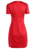 Graceful Square Neck Bowknot Draped Pin Up Dress