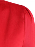Graceful Square Neck Bowknot Draped Pin Up Dress