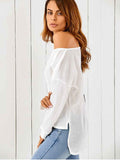 Pretty Loose One-Shoulder Sweater