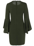 Dreamy Sleeve Keyhole Dress
