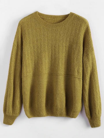 Vintage Shoulder Basic Sweater