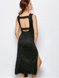 Chic Low Cut Lace Plunge Empire Waist Prom Dress