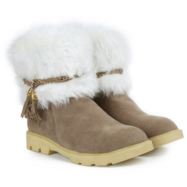 Trendy Tassels Design Women's Snow Boots