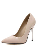 Trendy Stiletto Heel Patent Leather Pointed Toe Pumps