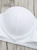 High Waisted Striped Halter Bikini Swimwear