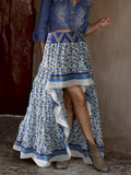 Stylish Printed Waisted Bohemia Skirt